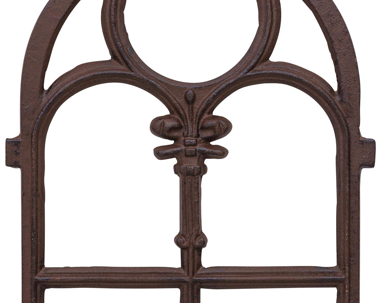 aubaho Fenster Eisenfenster Stallfenster Scheunenfenster Eisen Antik-Stil 74cm braun