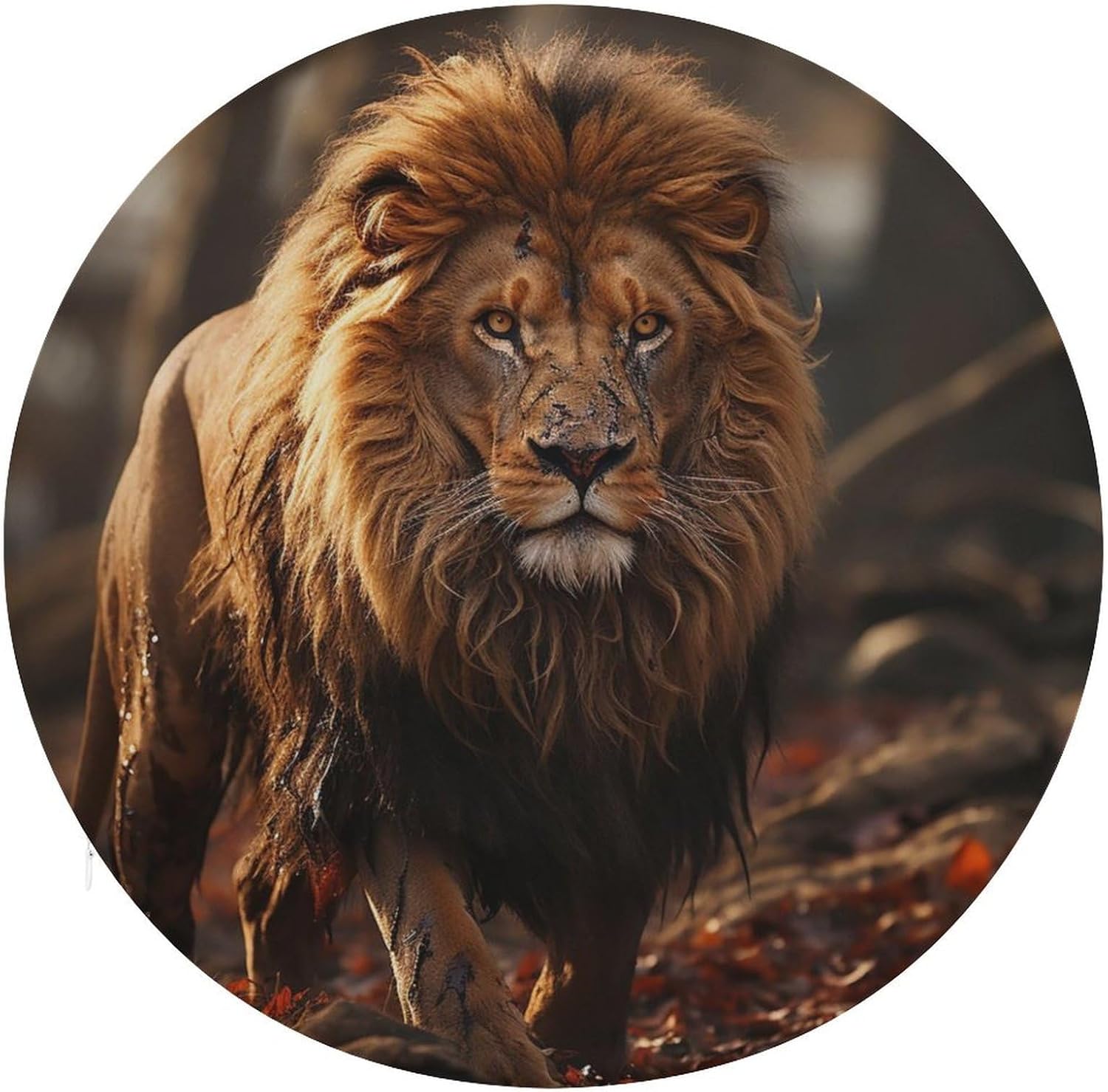 Lion Image Chair Cushions Floor Pillow Chair Pad