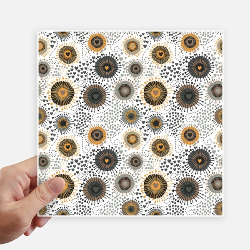 Sticker fleurs noir jaune pour personnaliser votre valise