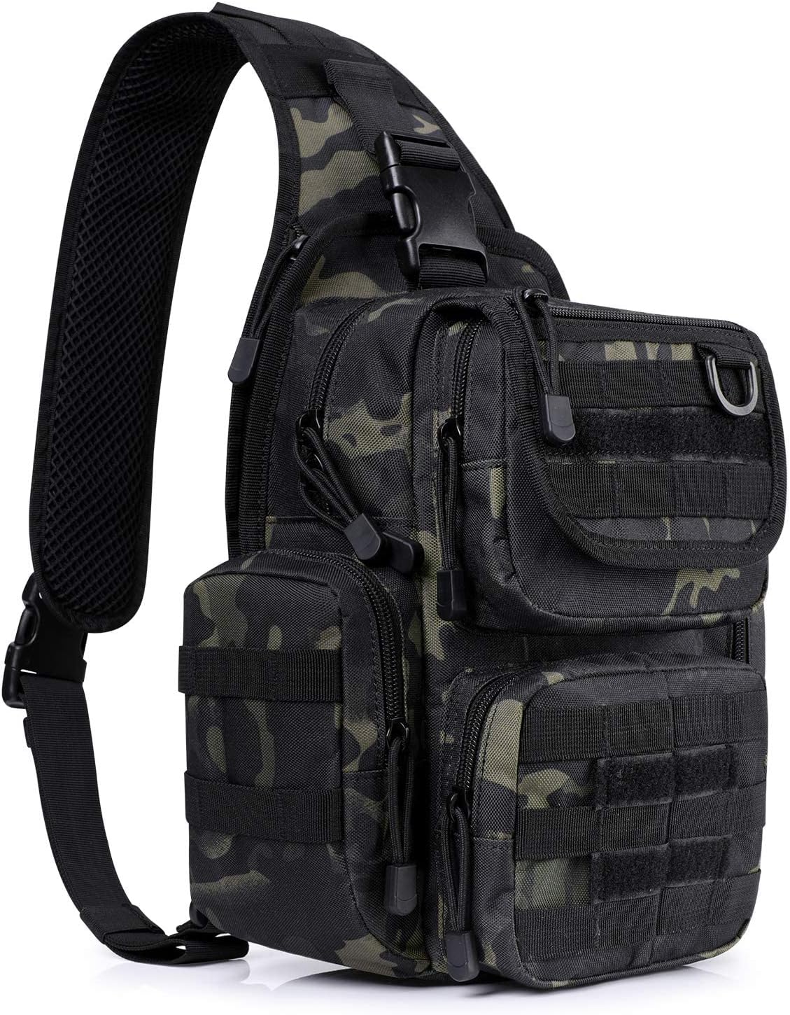 G4Free Tactical EDC Sling Bag Pack with Adjustable Holster Sling Shoulder Assault Range Backpack
