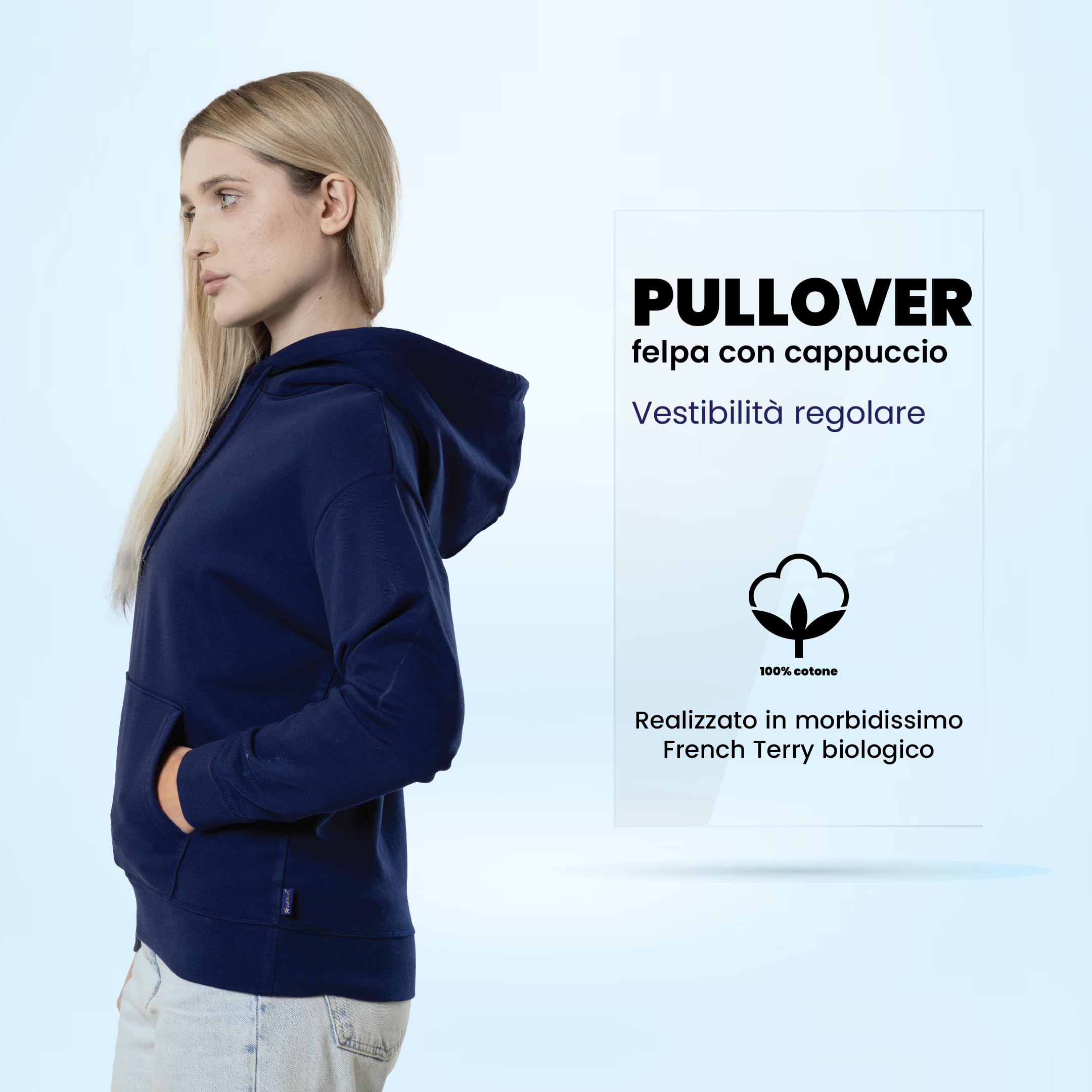 SoftSpun Hoodie Donna Felpe Donna in Cotone, vestibilità Regolare per l'uso Quotidiano
