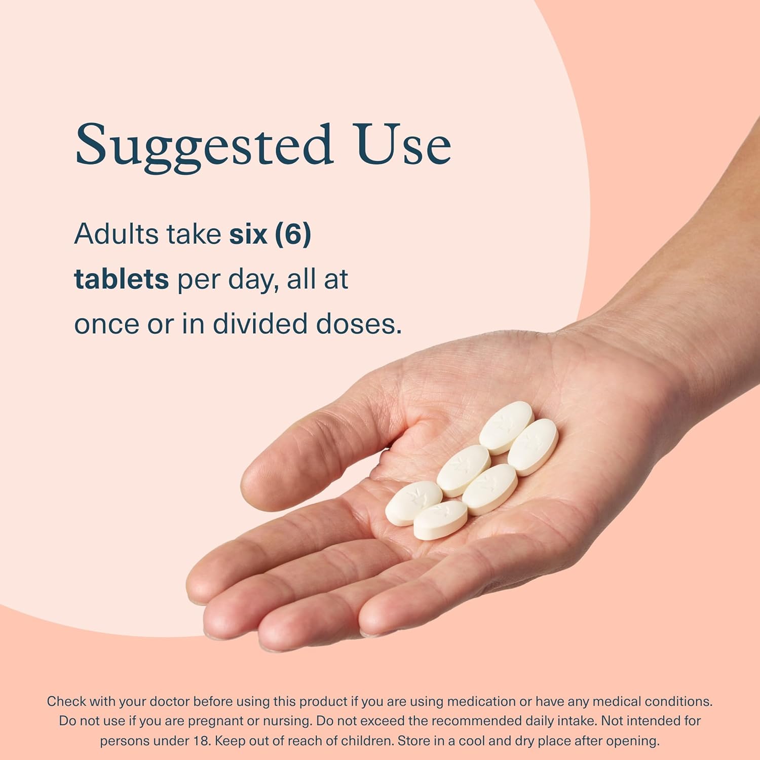 Youtheory Advanced Collagen - 6,000 mg Hydrolyzed Collagen Peptides - Includes Antioxidants & Contains Vitamin C - Hair Growth, Nails, Joint Health & Bone Support* - 290 Tablets (48-Day Supply) - Image 6