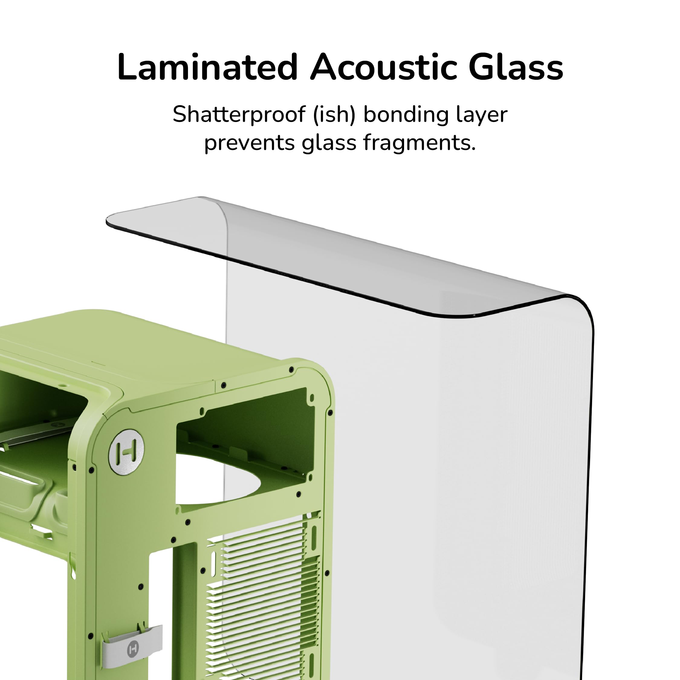 Hyte X50 Modern Performance ATX Mid-Tower PC Gaming Case - Matcha Milk (verde)