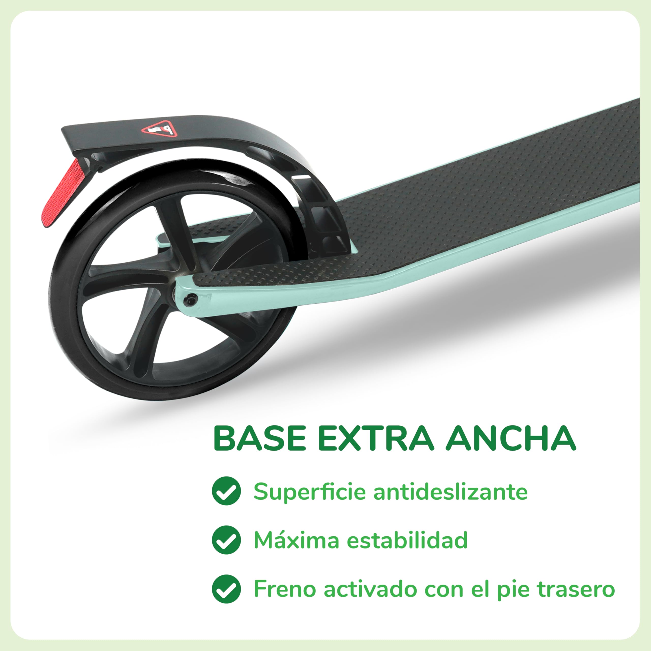 Patinete Ajustable con Suspensión para Niños +10 Años y Adultos