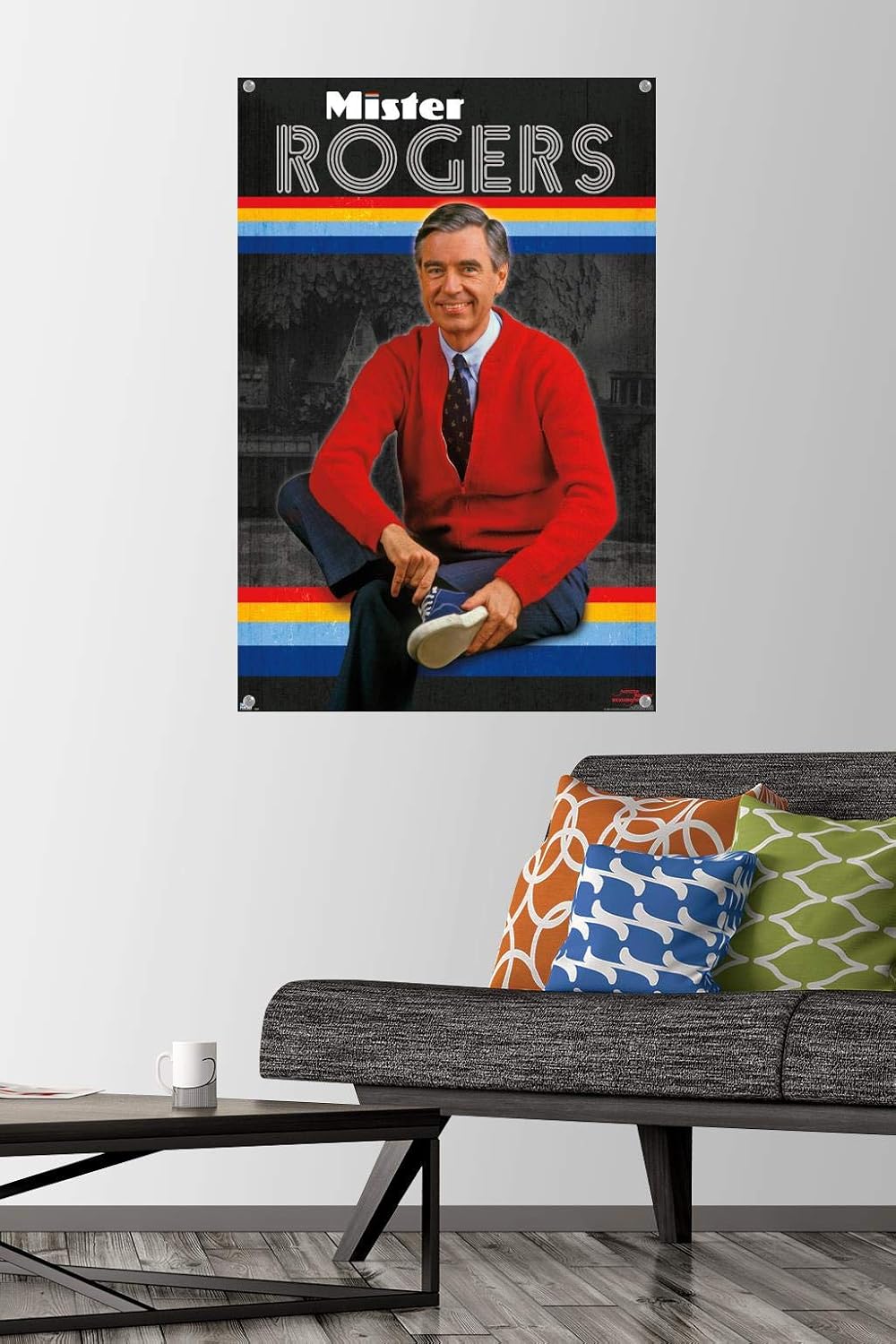 Mister Rogers - Retro Wall Poster with Push Pins image 2