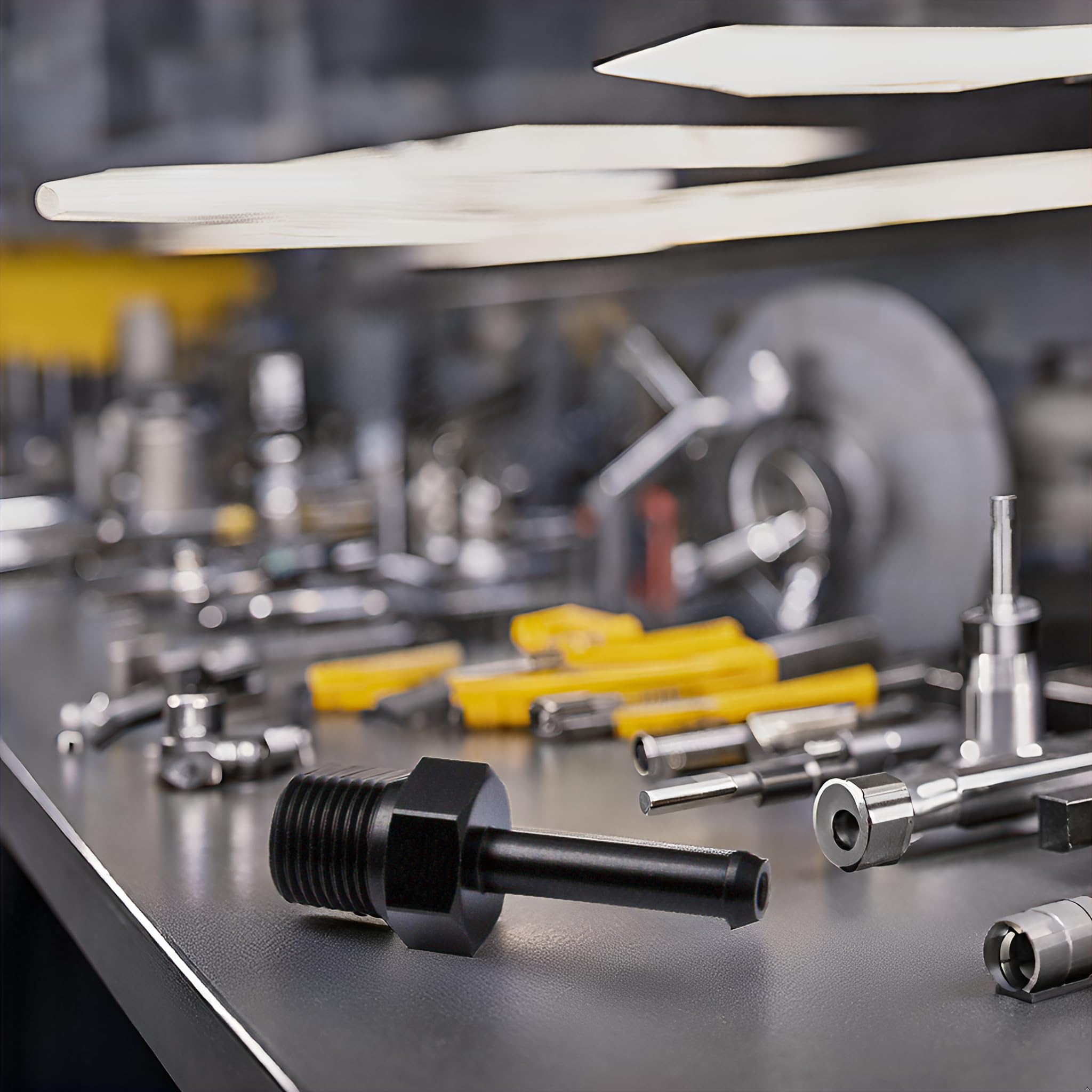 Raccordo Alluminio Nero 1/8 NPT Maschio - Per Tubo Flessibile 7-8mm (5/16") - Foto 3