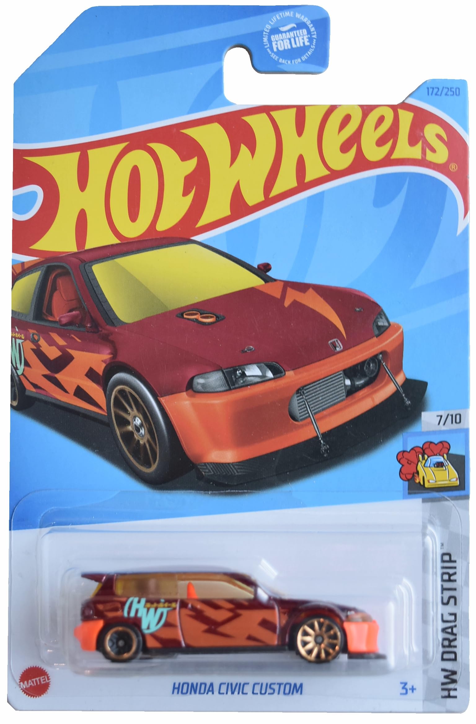 Amazon.com: Mattel Hot Wheels Honda Civic Custom, HW Drag