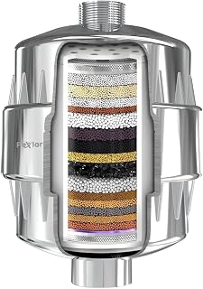 Multi-Stage Shower Filter | Fits Shower Head & Handheld | Tap Compatible | Improves Skin, Hair & Nails (A01 Showerhead & Tap Filter)