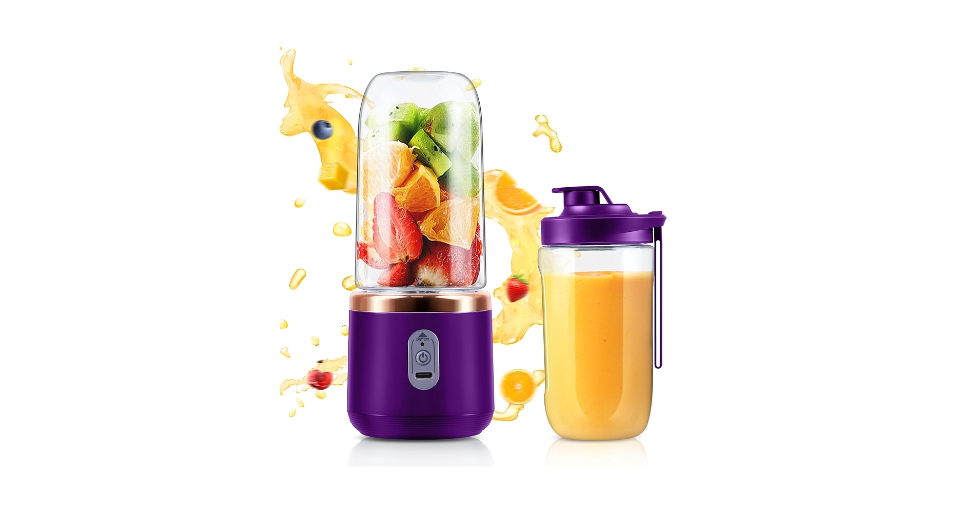Amazon | ジューサー ミキサー【2024革新型】果物 野菜 ジュース