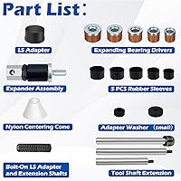 Vista 6 de Herramienta de instalación de cojinetes de leva y rodamiento de leva del motor Kit de extracción Instalación y extracción completa Chevy LS Engine