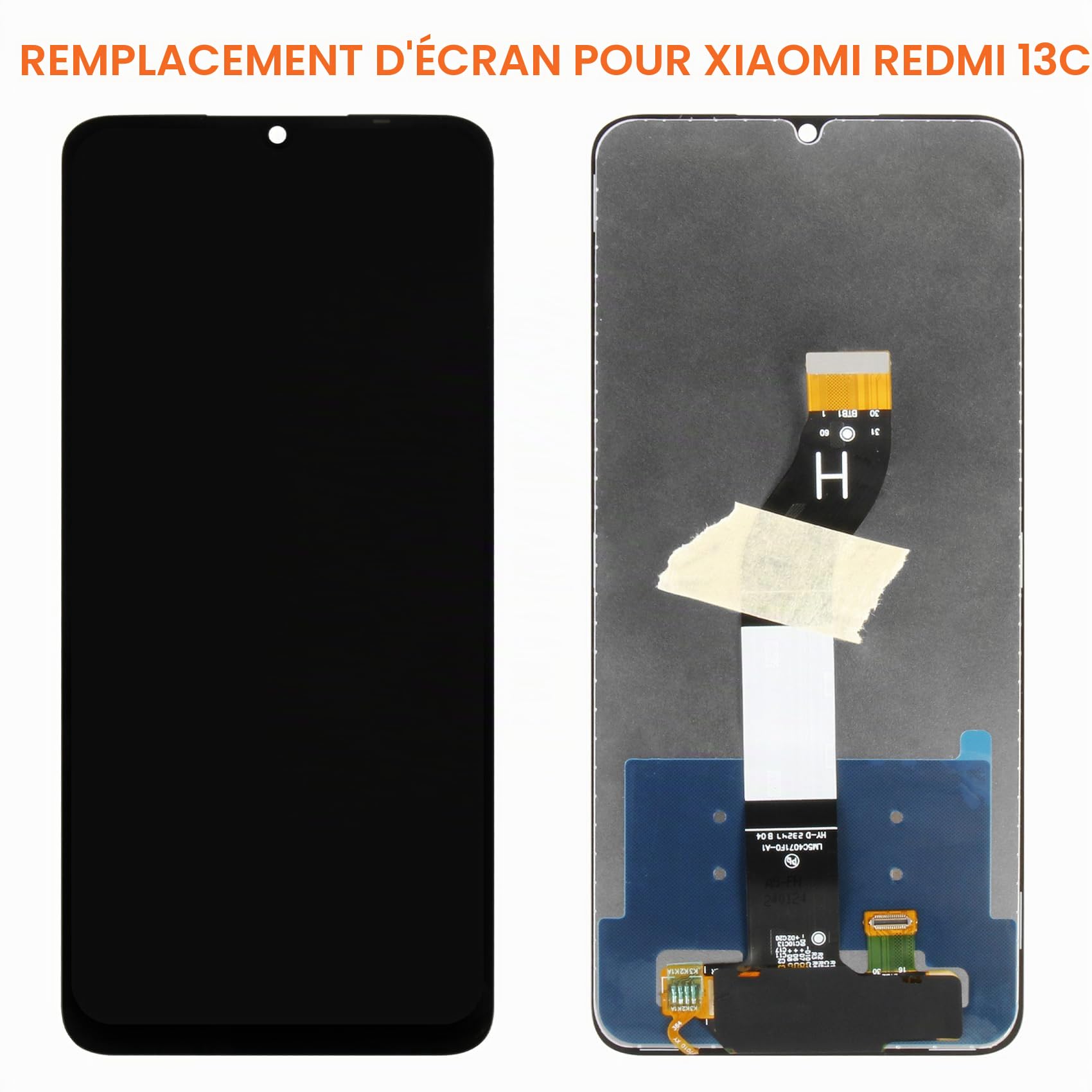 LCD Écran pour Xiaomi Redmi 13C Display pour Redmi 13C 23100RN82L 23106RN0DA 23108RN04Y LCD Ecran Tactile Digitizer Full Assembly avec Outils Noir 6.74"