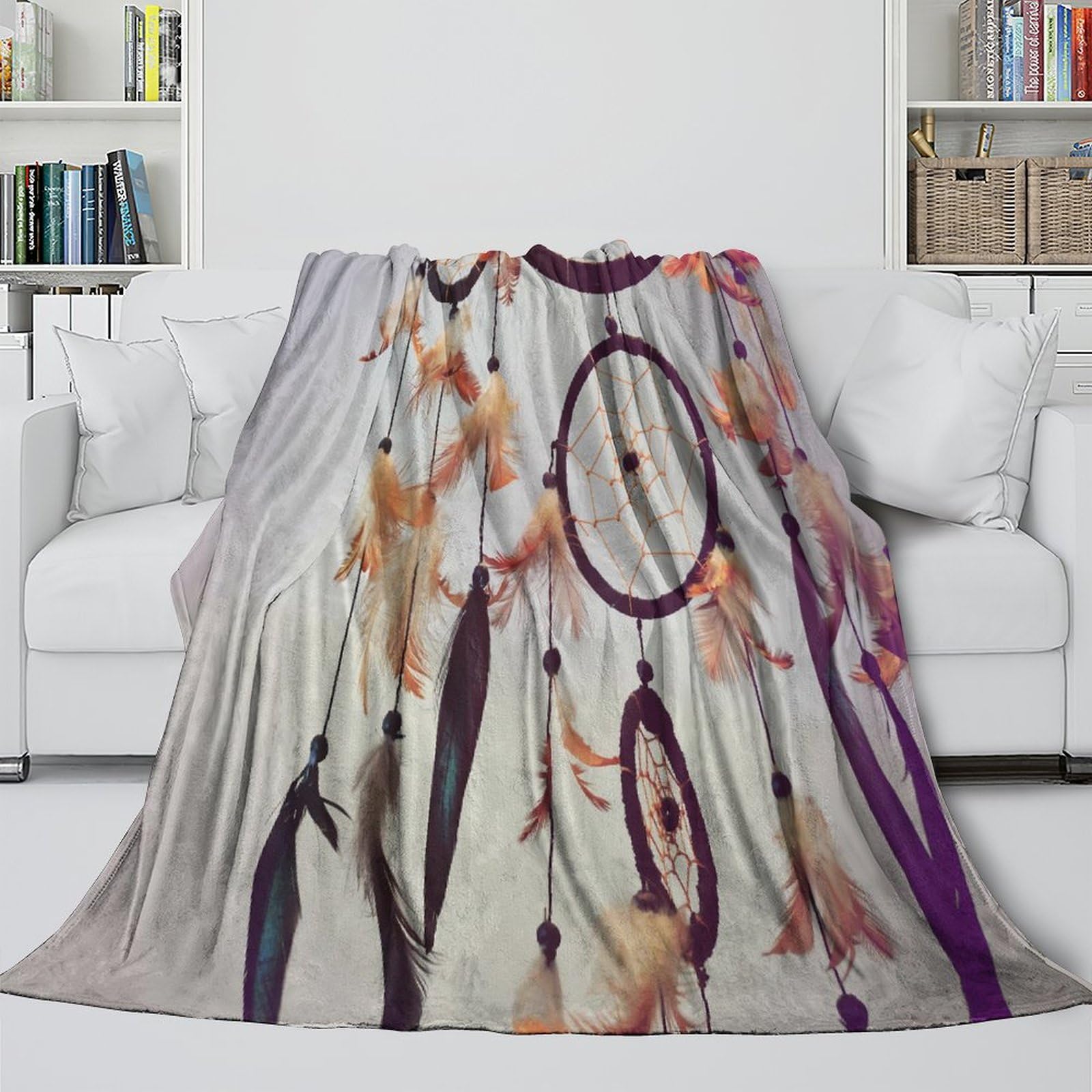 3D Druck Traumfänger Decke Mikrofaser Wohnkultur Traumfänger Sofadecke Kuschelig Warm Für Erwachsene Schlafzimmer 80×90(200x230cm)