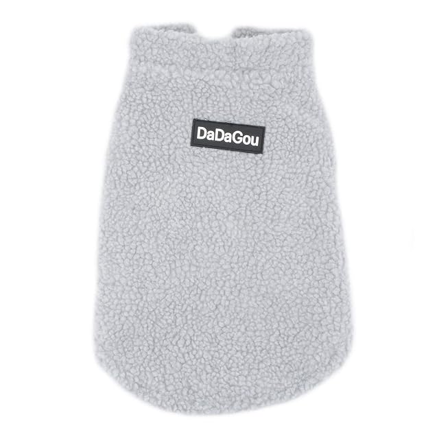 Foto 3 de 8 de Zunea Chaqueta de invierno de forro polar para perros pequeños, ropa para cachorros, chaleco suave y cálido
