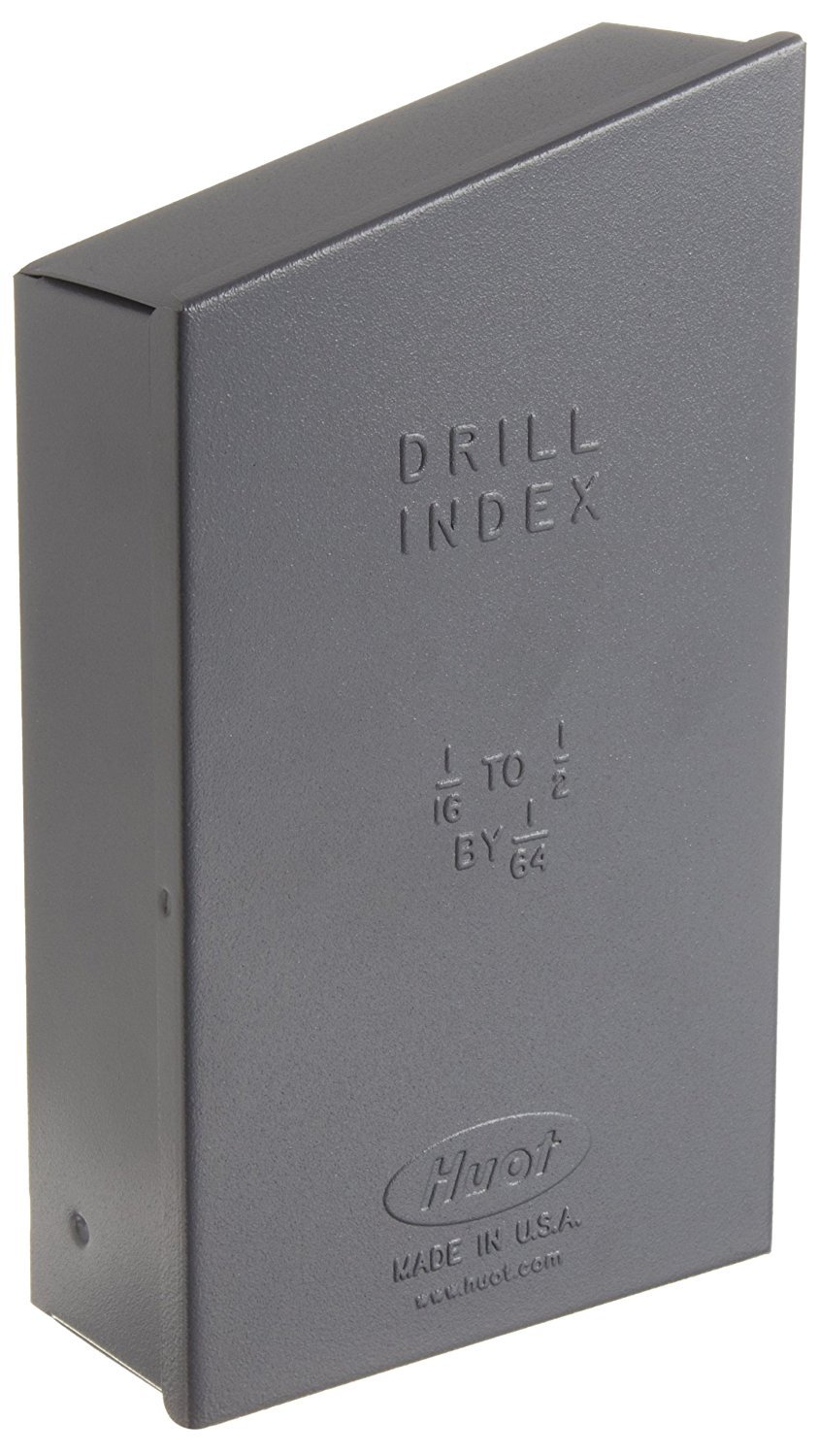 Huot Manufacturing. 10550 Drill Bit Index for Jobber Length Sizes 1/16 to 1/2 in 1/64 Increments