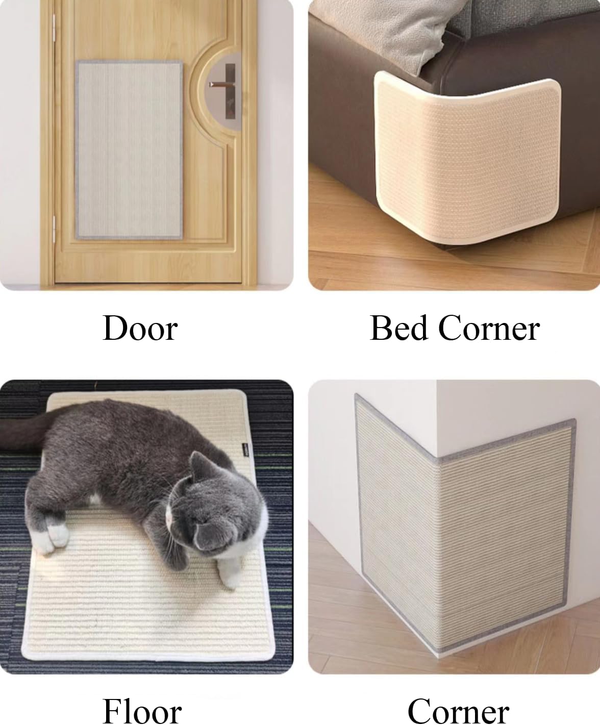 review Sisal Cat Scratching Pad Bed Corner Protector Cat Scratcher Mat Anti-Slip Cat Scratch Playing Mat Furniture Protection Couch Cover for Grinding Claw