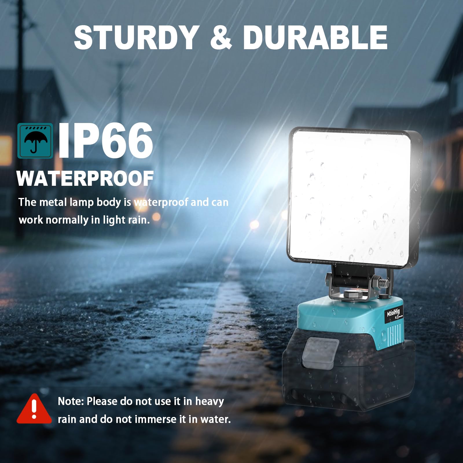 MtiolHig LED Work Light Compatible with Makita 18v Battery