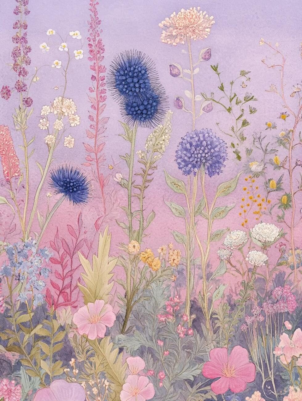 Rqwybcaxn Bead Embroidery Kits Fantasy Flowers 40x50cm