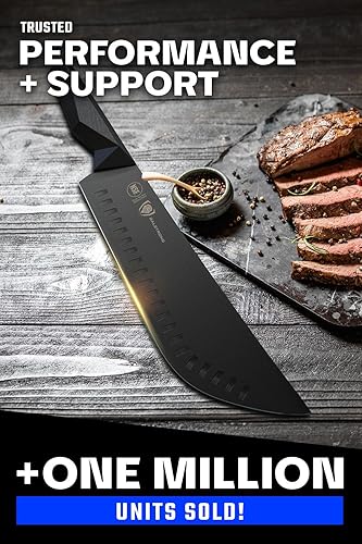 Miniatura 6 de DALSTRONG Bull-Nose - Cuchillo de carnicero y rotura  10 pulgadas  Serie Shadow Black  Recubrimiento de nitruro de titanio negro  Alto carbono