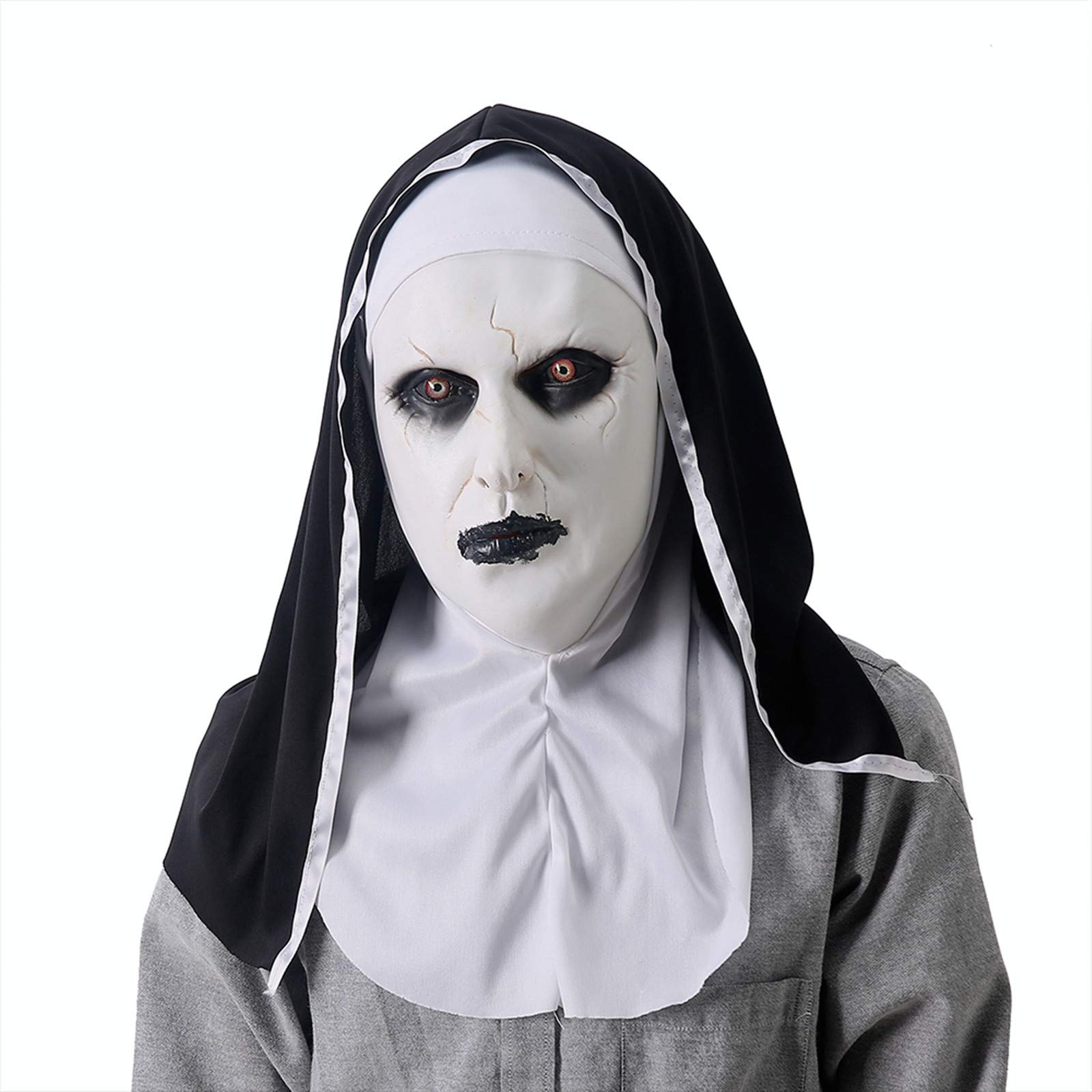 Buy MostaShow Horror The Nun Mask Halloween Cosplay Costume Full Head