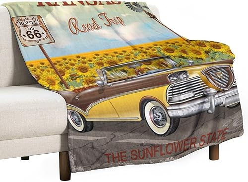 Miniatura 51 de Manta clásica retro para automóvil, diseño clásico de automóvil clásico americano, diseño de motocicleta, manta de franela súper suave para cama y