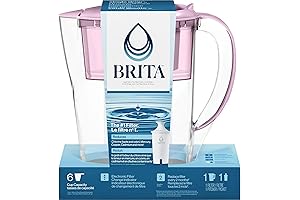 Pink Brita Water Pitcher: Refreshing, Space-Saving Hydration Solution