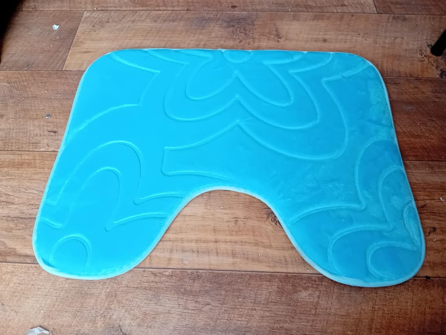B&B Memory Foam BathMat - Non-Slip Bath Mat for Inside Door - Modern Quick-Drying Water Absorbent 50 x 40 cm Sky Blue