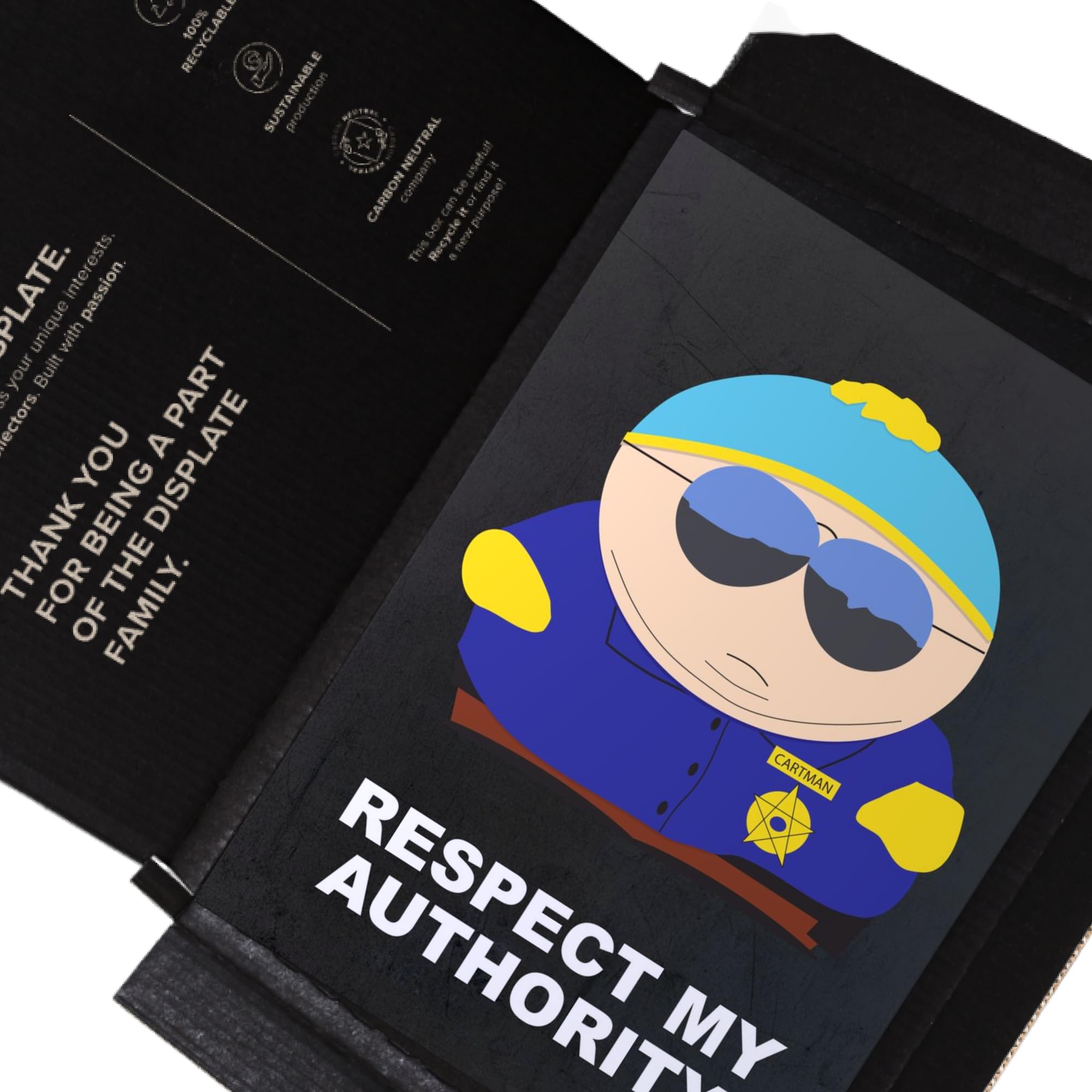 Cartman Logo South Park Metallschild "You Will Respect My Authority",