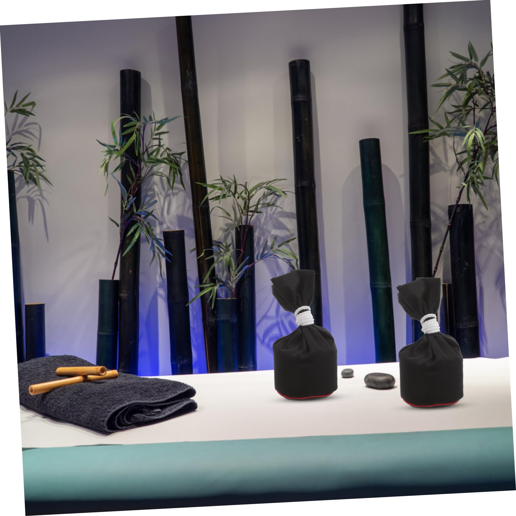 Kräuterball 2 Stück aus Stoff als Wärmesack für Massage und Moxibustion