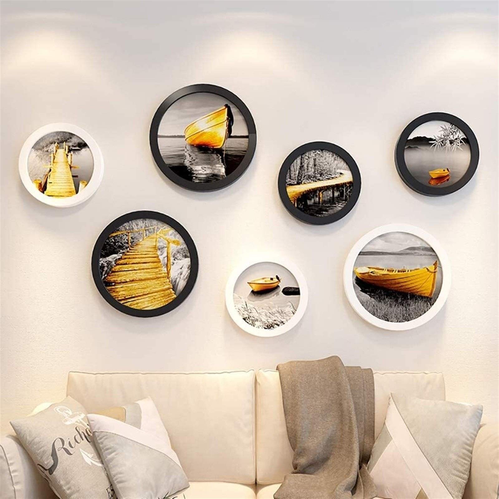 Cadres photo haut de gamme et lot de 7 cadres de collage pour intérieur soigné