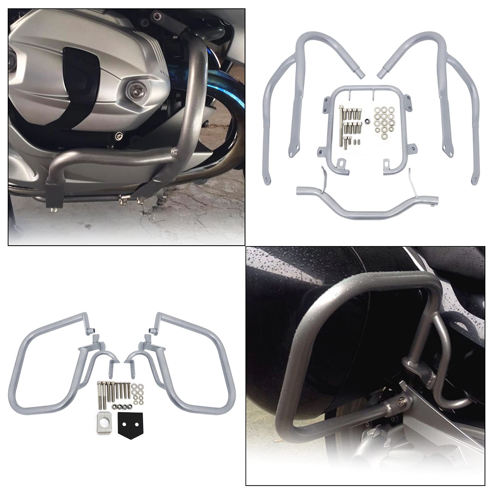 Paramotore Motorcycle Protezione Motore Moto Anteriore E Posteriore Protezione Motore Highway Freeway Crash Bar Paraurti Prodezza Gabbia Protezione Serbatoio Carburante Per BMW R1200RT R 1200 RT ( Mis