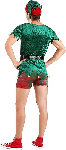 Miniatura 3 de Disfraz sexy de elfo de Navidad para hombre