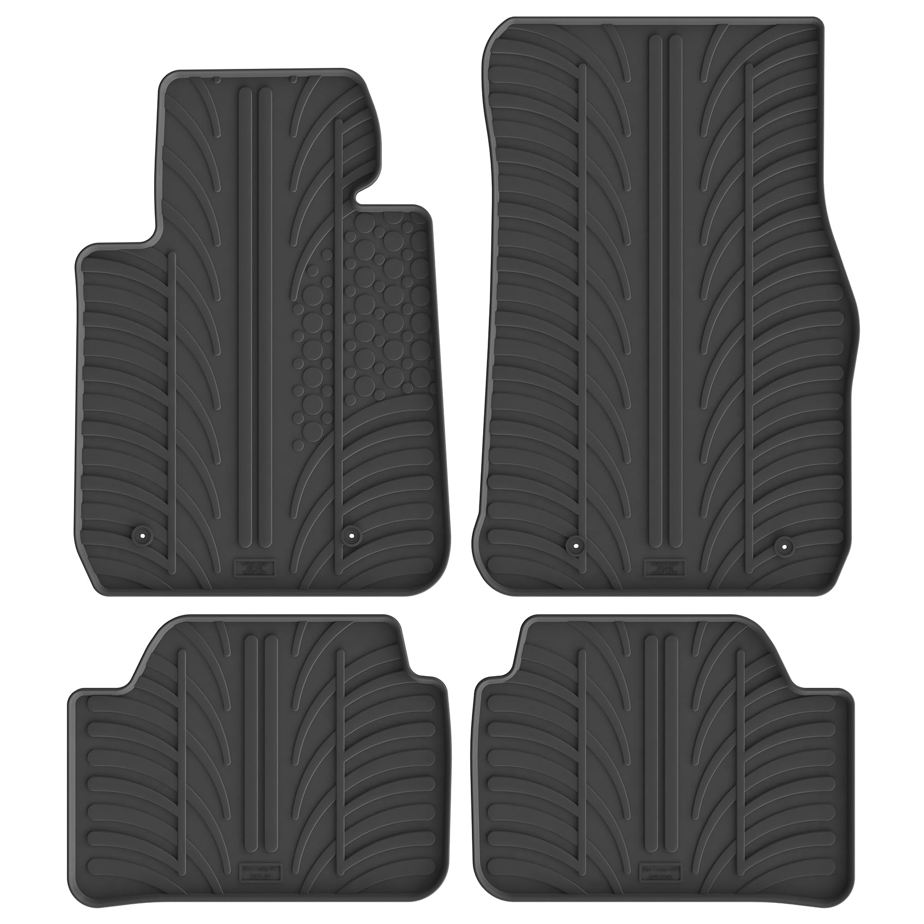 Alfombrillas de Goma Compatible con BMW Serie 1 F20/F21 2011-2019 (Perfil T 4-Partes + Clips de Montaje)
