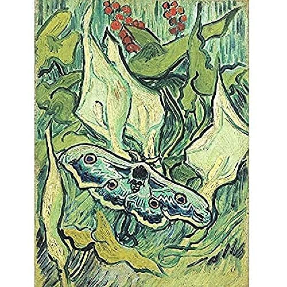 Vincent Van Gogh Emperor Moth Art Print Canvas Premium Wall Decor Poster Mural