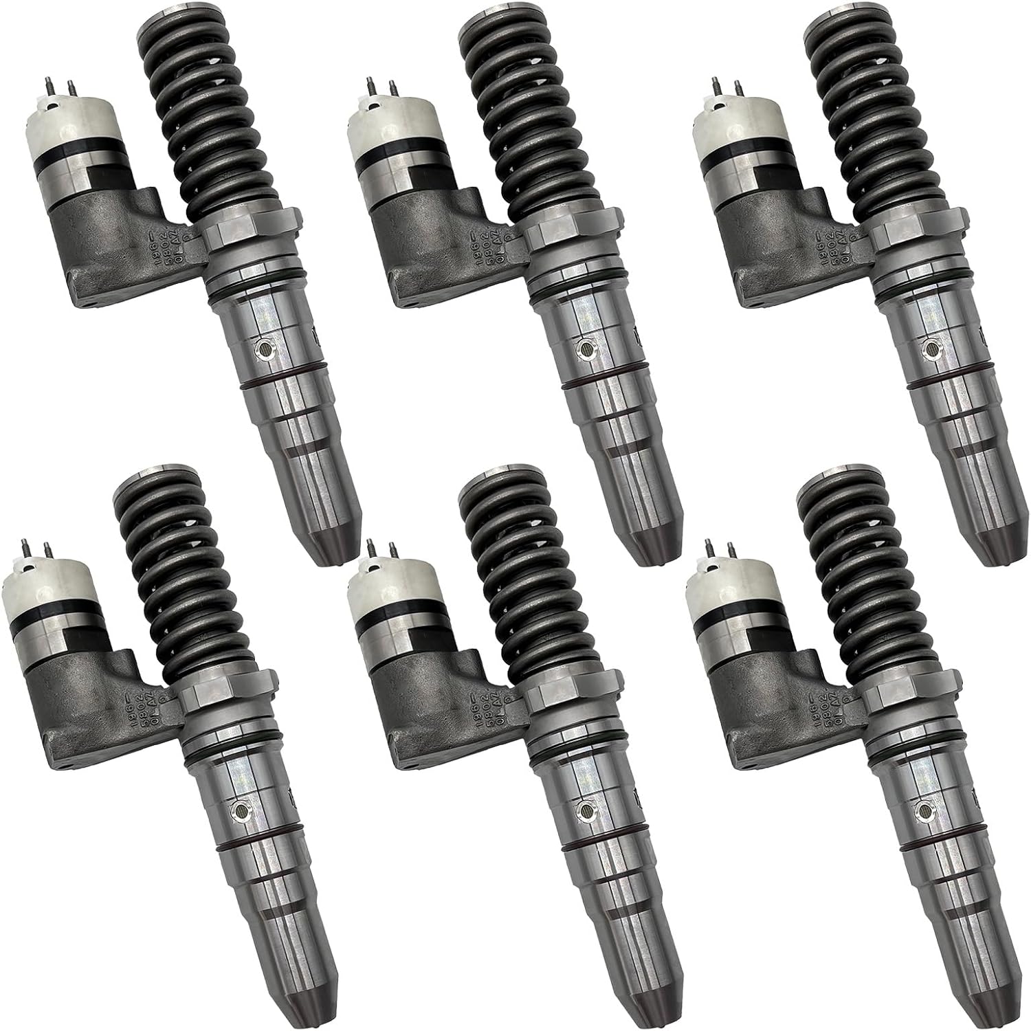 Common Rail Fuel Injection 250-1303 2501303 Compatible for Caterpillar CAT 994D Wheel Loader 6PCS
