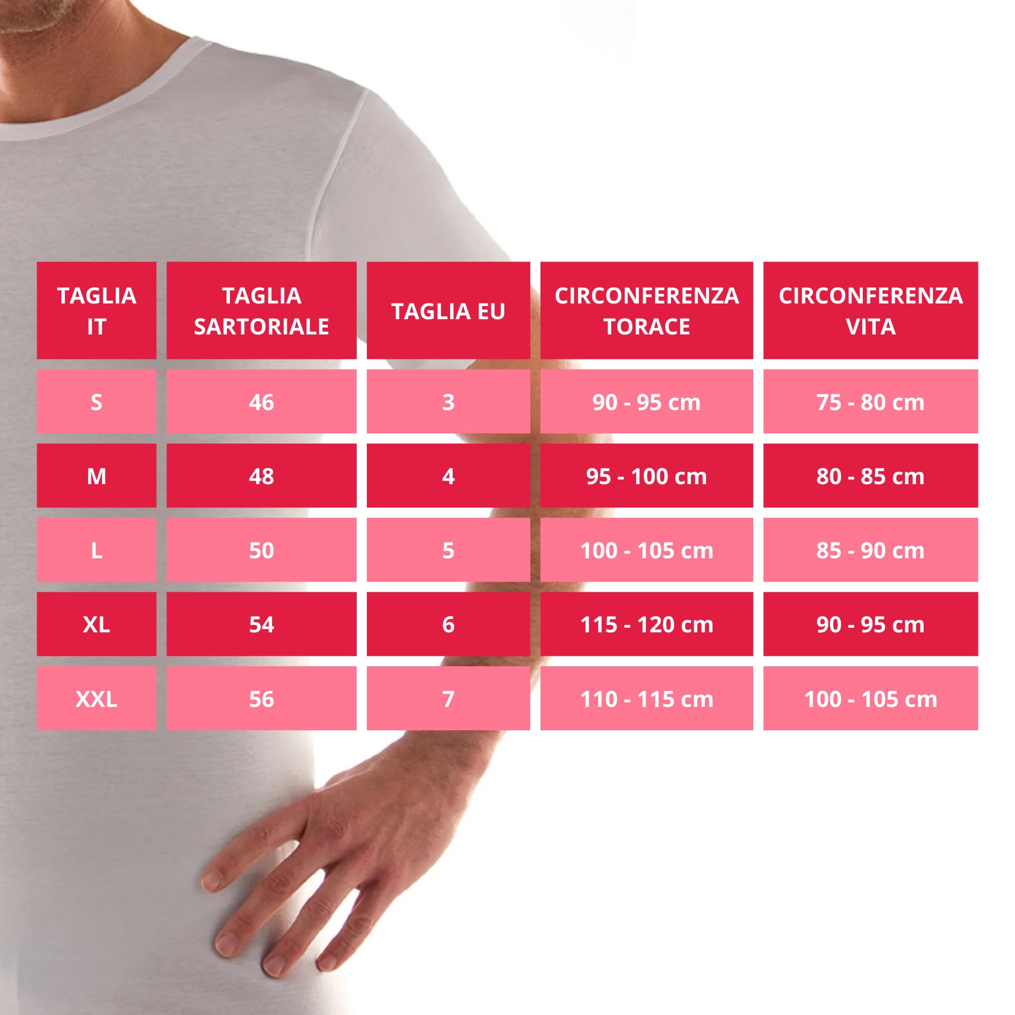 Canotta T-Shirt Uomo 100% Cotone Athena, Multipack da 3 e 6 pz, Certificato Oeko-Tex, Fresca e Traspirante