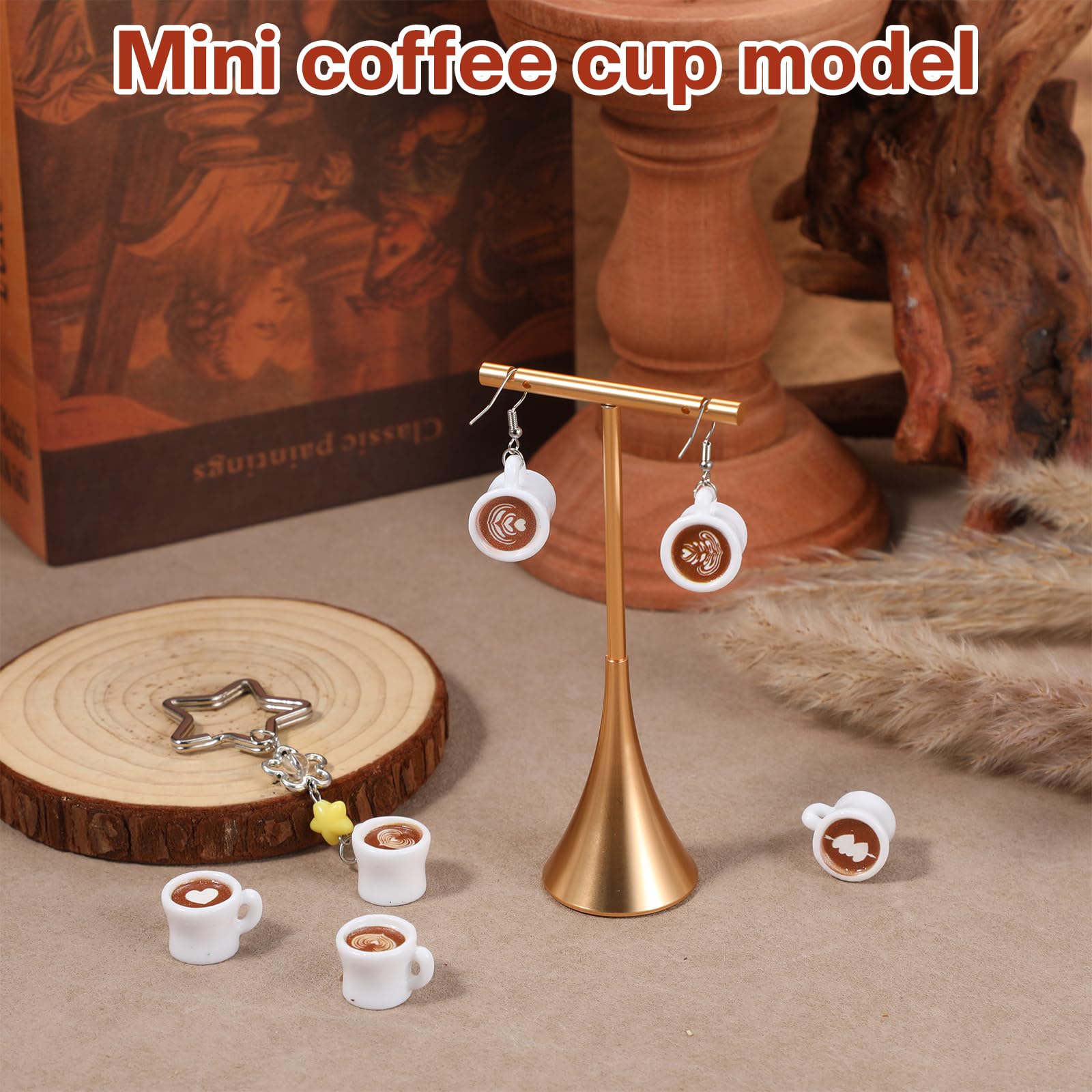 20 sztuk mini filiżanek do kawy, akcesoria do domku dla lalek, miniaturowy zestaw artykułów spożywczych 1/12 skrzatów, akcesoria do mini imprezy herbacianej, akcesoria do pieczenia, Boże Narodzenie
