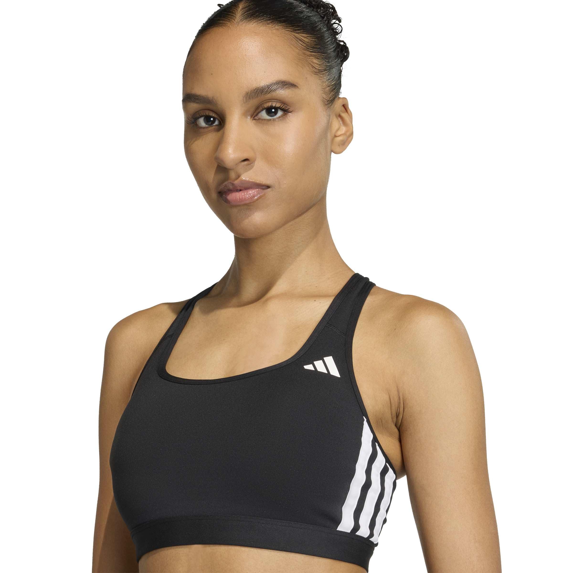 adidas Optime Essentials Workout 3-Stripes Medium Support Sujetador Deportivo Mujer (Pack de 1)
