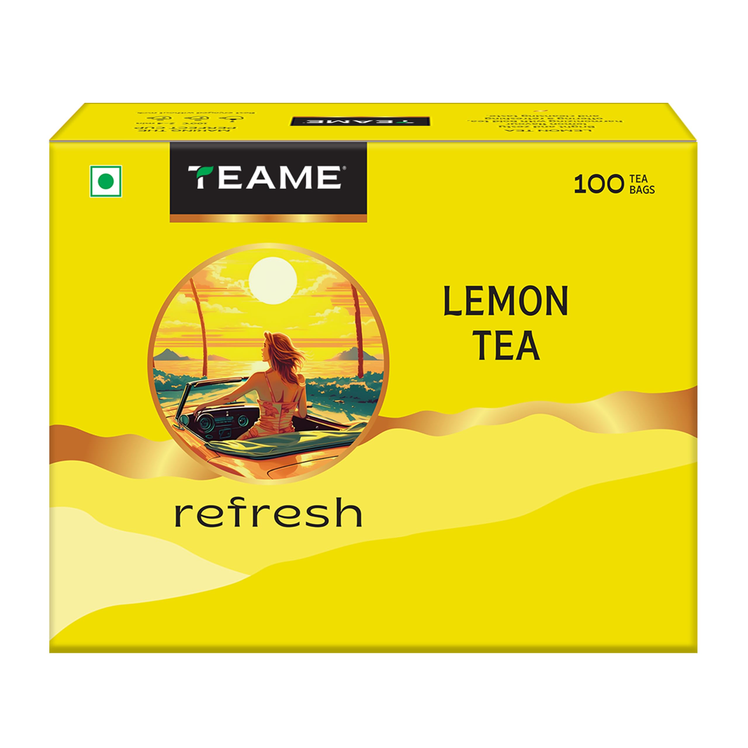 TE-A-ME Lemon Tea 100 Bags | Lemon Tea Bags-image-8