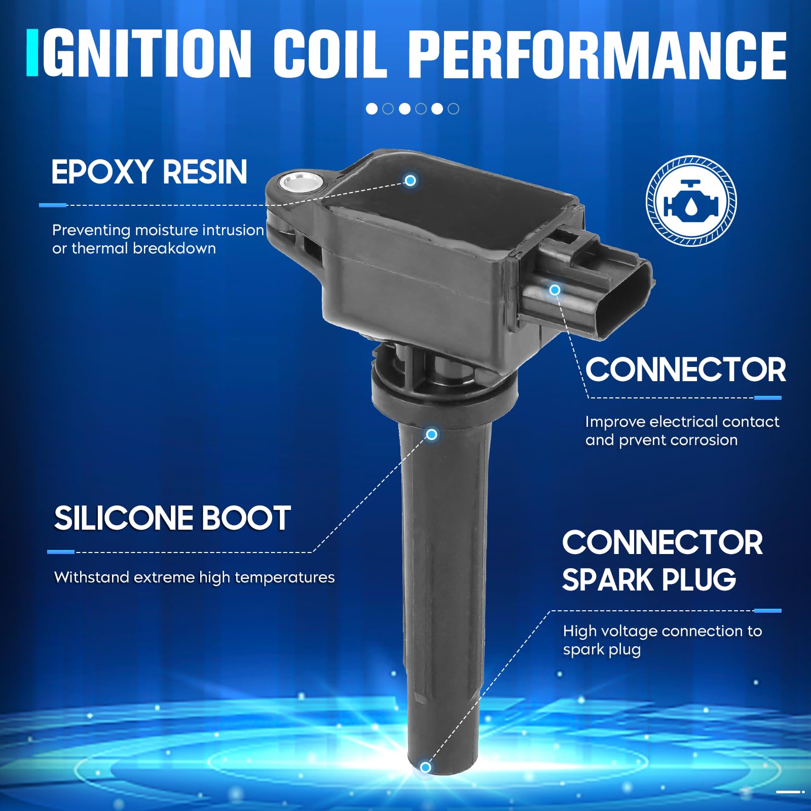 げんまい Amazon.com: Set of 4 Ignition Coil Compatible with Mazda 3 6 CX-5