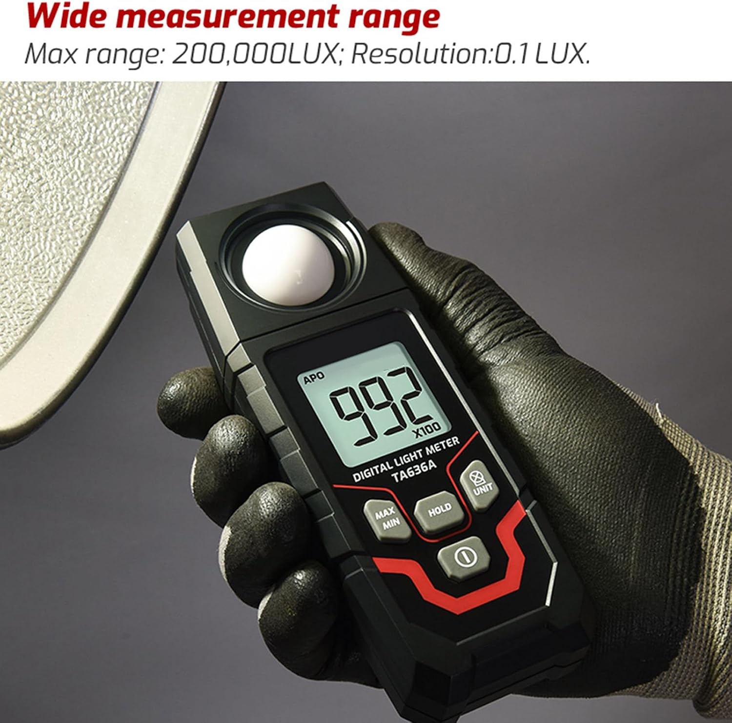Multifunctional Light Meter Tester For Indoor Outdoor Use Precise Illumination Assessment And Analysis With Large Screen