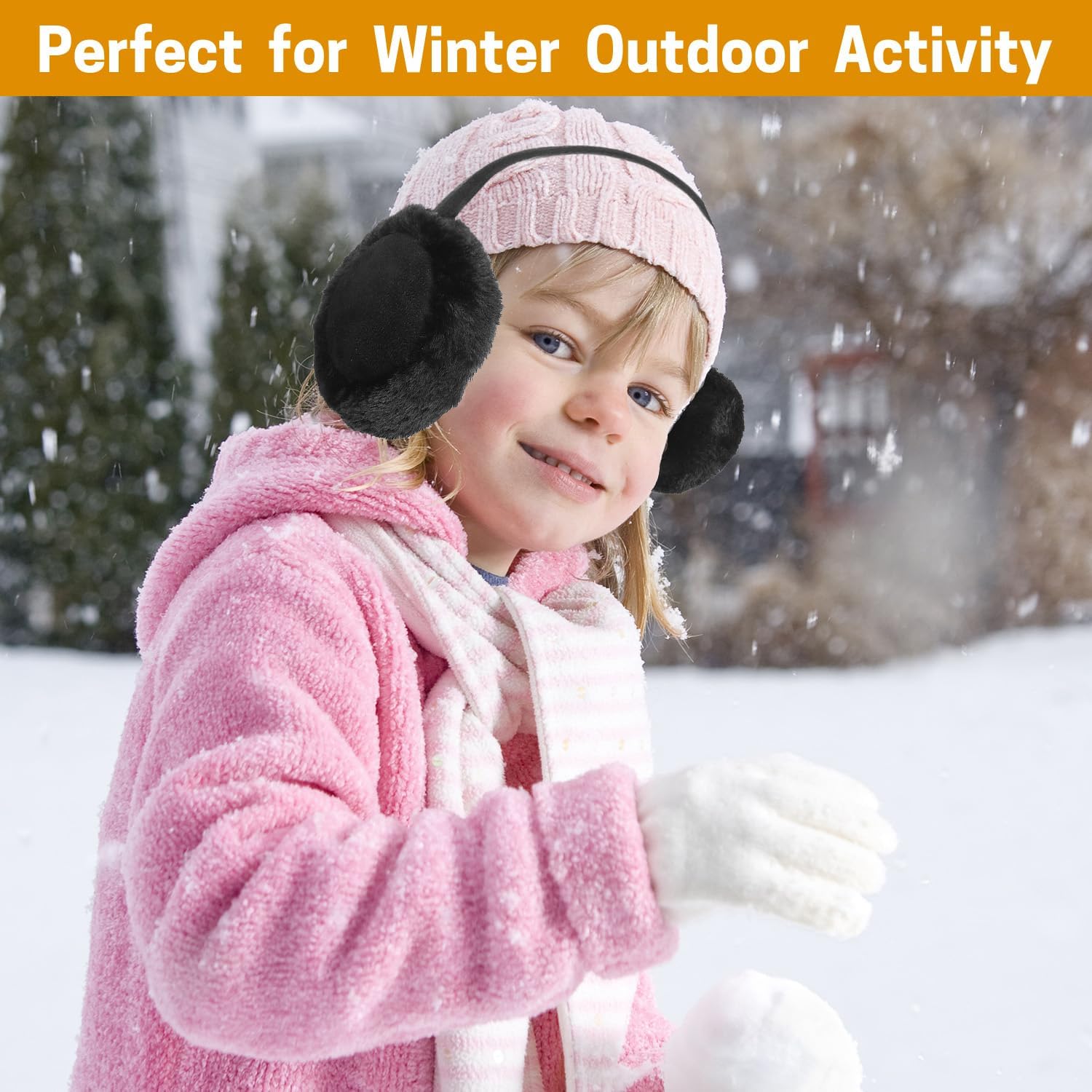 Aurya Kids Classic Ear Warmers/Earmuffs-Winter Faux Fur Warm Ear Muffs for Boys and Girls - Image 6