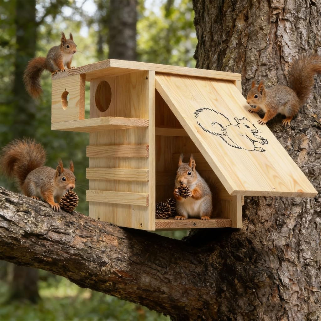 Timber Home incluye revestimiento seguro adecuado para la vida silvestre