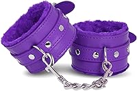 Vista 9 de Rbenxia Esposas de muñeca para adultos de cuero PU cinturón de sujeción de esposas