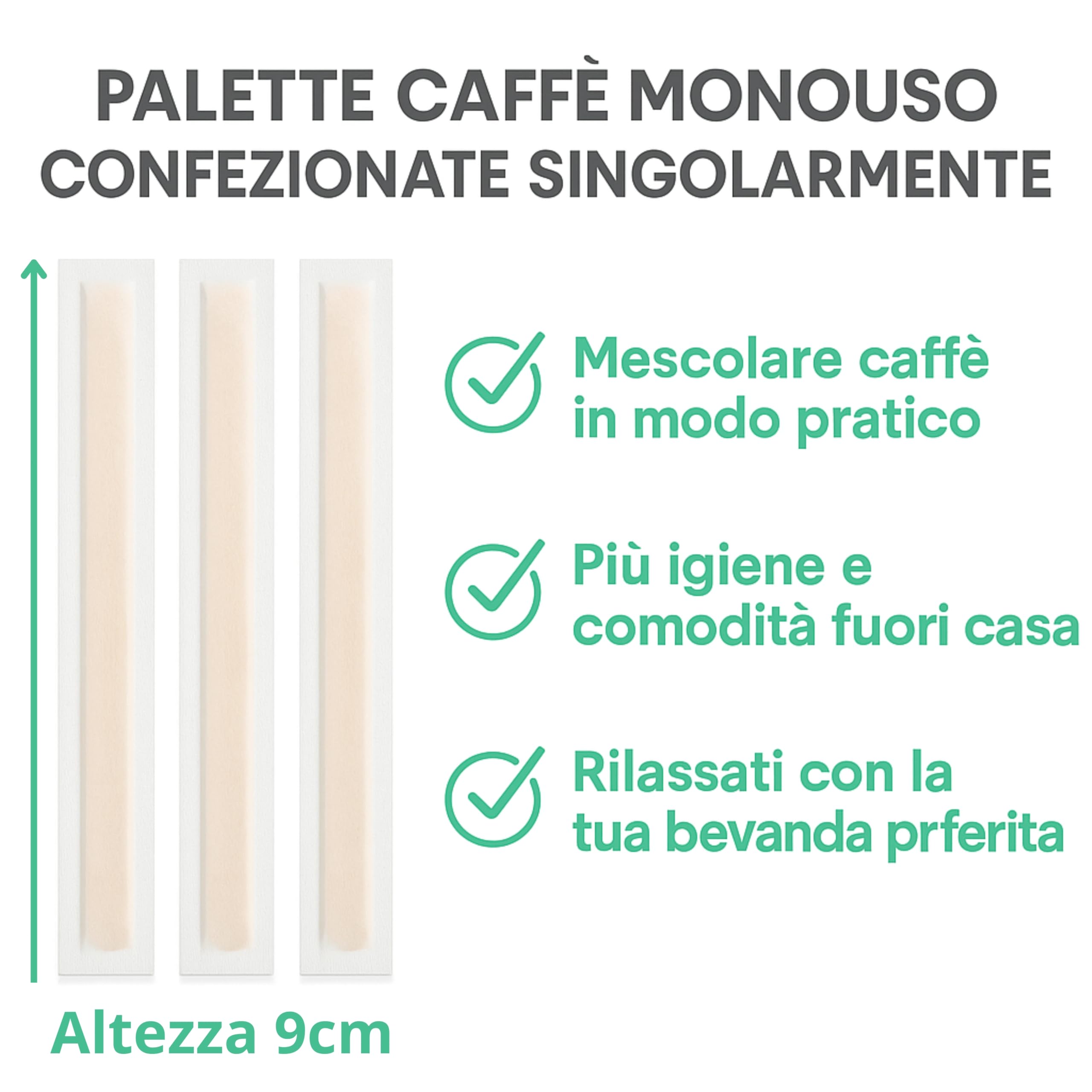 300 Palettine Caffè In Legno Monouso 11 Cm - Biodegradabili Per Bevande Calde E Fredde - Foto 8