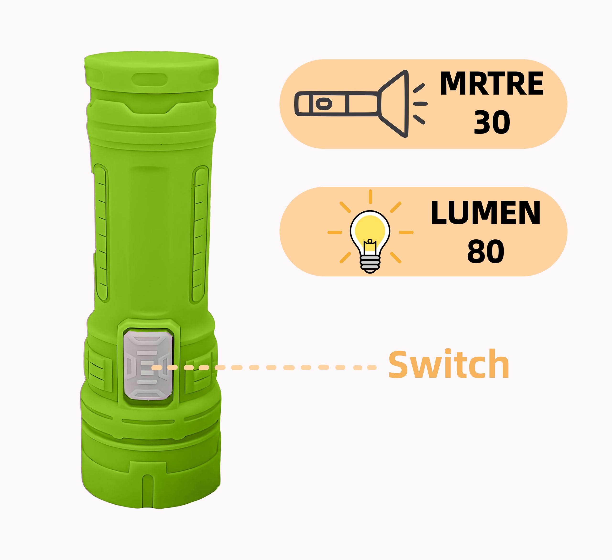 Kleine Mini-LED-Taschenlampe aus Kunststoff, 60 AAA-Batterien, verschiedene Farben, für Camping, Wandern, Notfall, Unterricht, 60 Stück