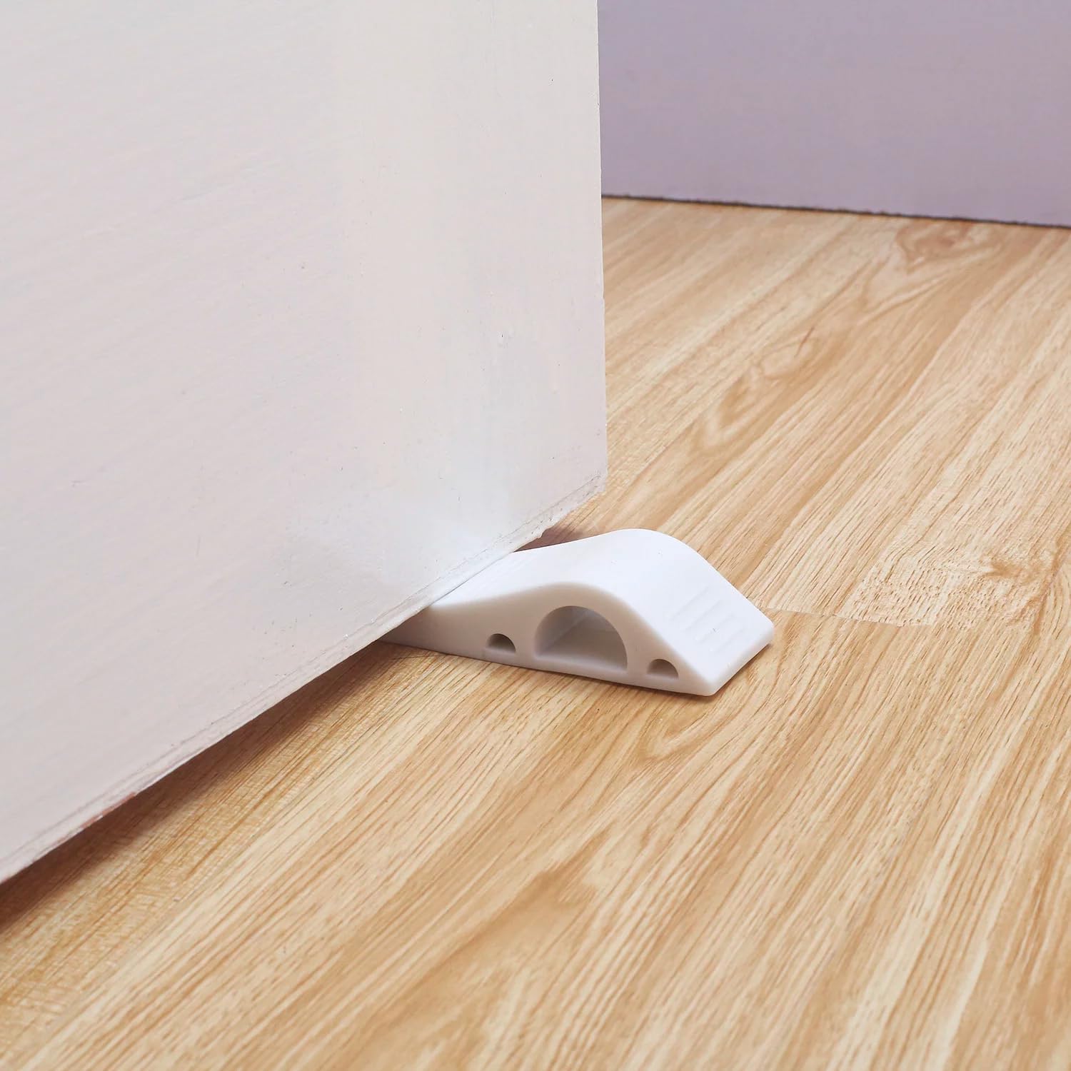 Safe-O-Kid® Pack of 8 BPA Free Silicone Door Stoppers – Anti-Slip, No Harm to Kids, Fits All Doors, Multi-Surface TPR, Grey-image-43