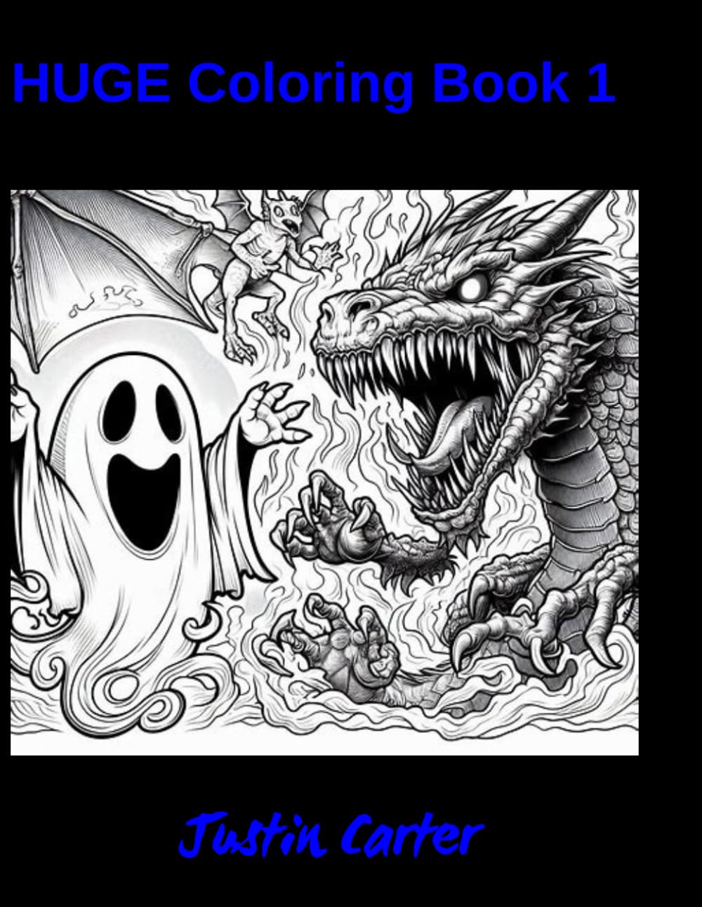 HUGE Fantasy Coloring Book 1
