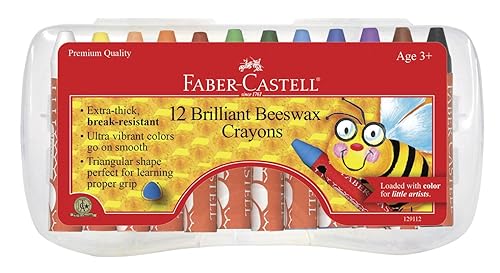 Faber Castell fc129112Abeja Crayons altura 975 Ancho 45 075 longitud Pack de 12