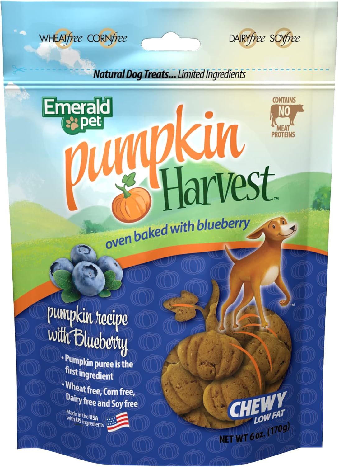 Emerald Pet Pumpkin Harvest Pumpkin Dog Treats — LowFat