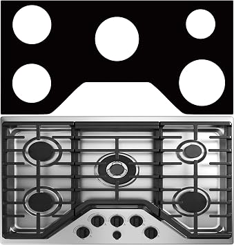 Stove Burner Covers - Washable Stove Cover For 36 Inch GE Gas Range Model JGP5036 PGP7036 PGP9036 CGP5036 CGP7036 - Non-Stick Stove Top Cover For GE Gas Stove Top Protector